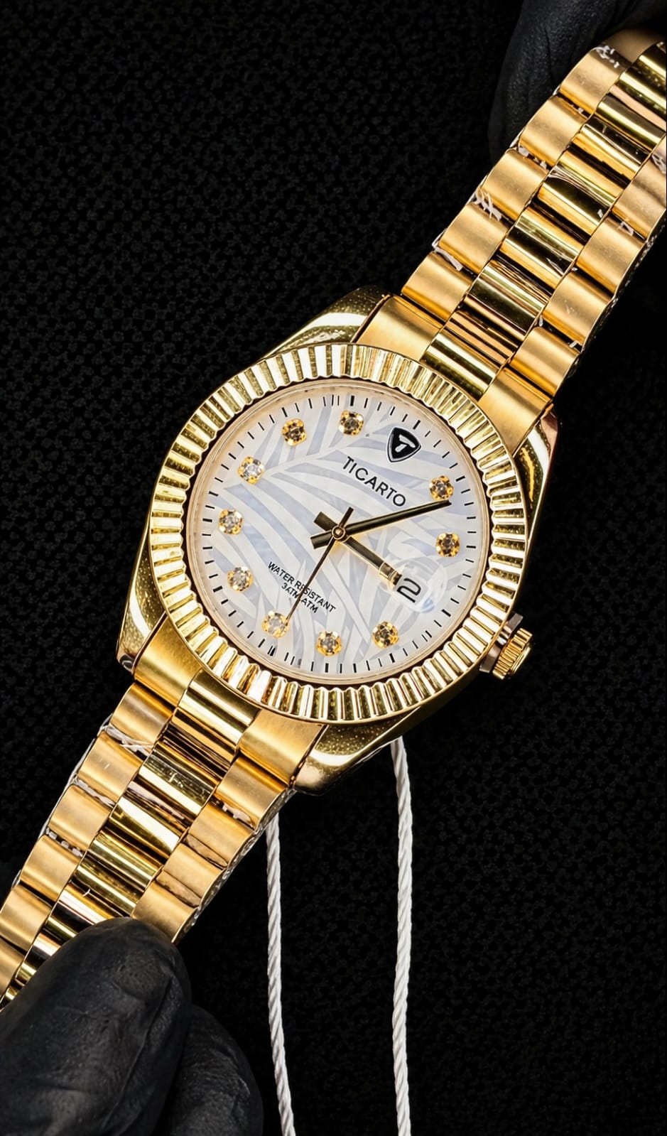 TICARTO LUXURY STAINLESS STEEL WATCH