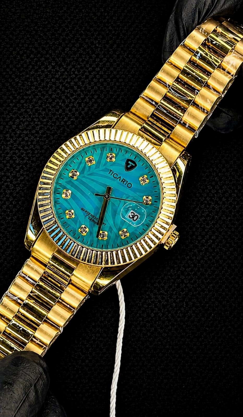 TICARTO LUXURY STAINLESS STEEL WATCH