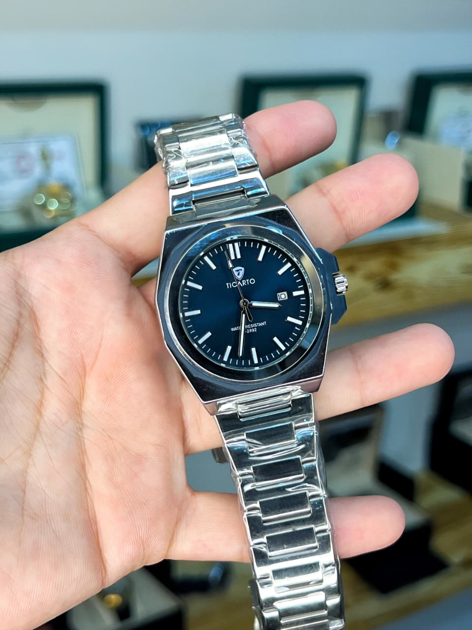 TICARTO STAINLESS STEEL WATCH
